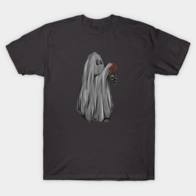 Ghosty hanging mistletoe T-Shirt by BadAsh